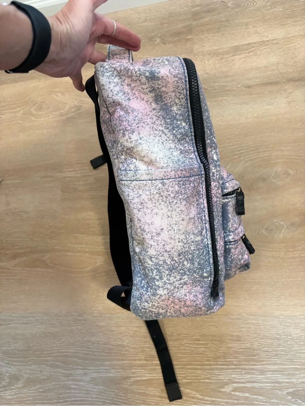 Marc Jacobs THE BACKPACK custom Pink Marble Splatter